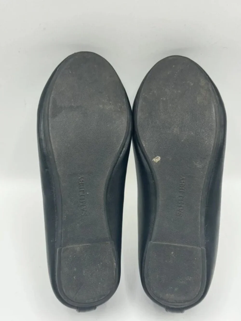 Sam & Libby Ballet Flats Girls Sz 13 Candice Black Scalloped